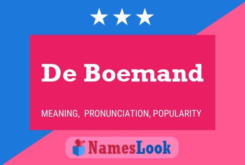 Pôster do nome De Boemand