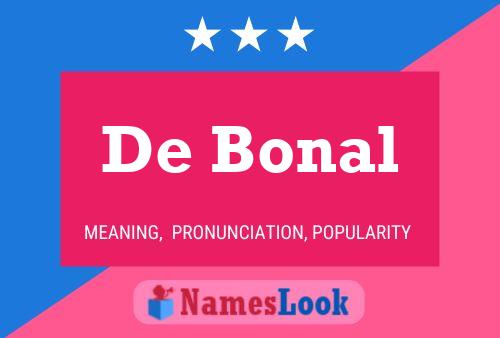 Pôster do nome De Bonal