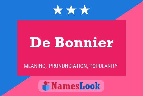 Pôster do nome De Bonnier