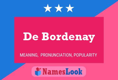 Pôster do nome De Bordenay