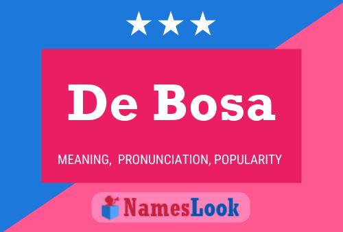 Pôster do nome De Bosa