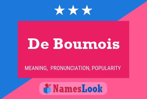 Pôster do nome De Boumois