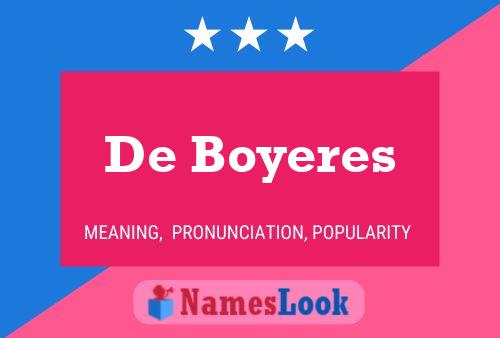 Pôster do nome De Boyeres