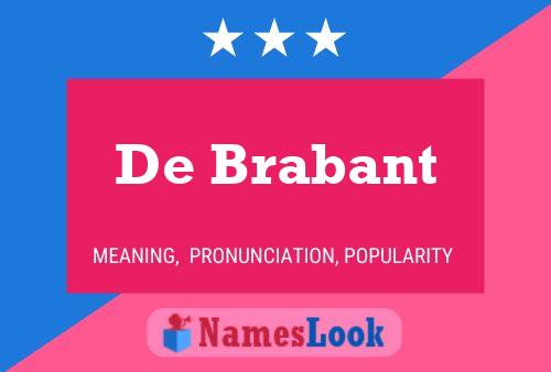 Pôster do nome De Brabant