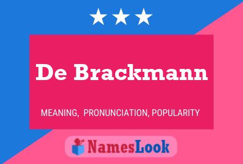 Pôster do nome De Brackmann