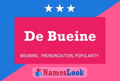 Pôster do nome De Bueine