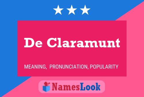 Pôster do nome De Claramunt