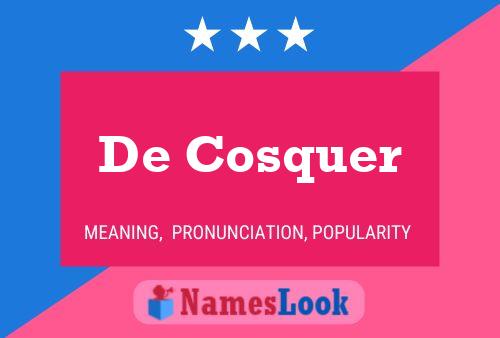 Pôster do nome De Cosquer