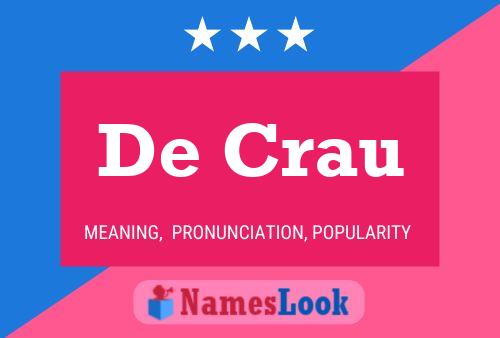 Pôster do nome De Crau