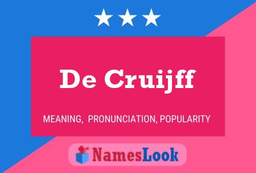 Pôster do nome De Cruijff