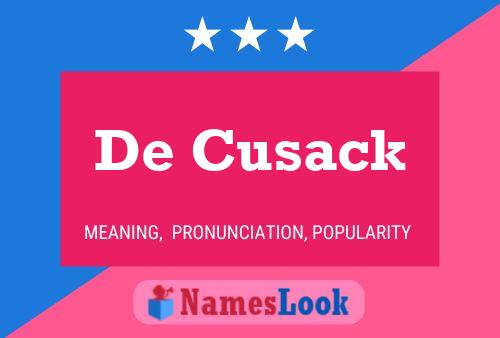 Pôster do nome De Cusack