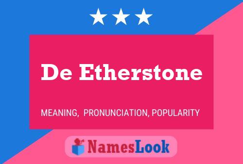 Pôster do nome De Etherstone