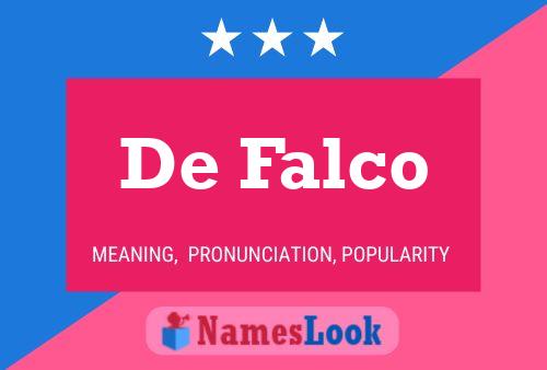 Pôster do nome De Falco