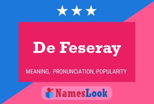 Pôster do nome De Feseray