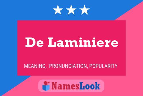 Pôster do nome De Laminiere