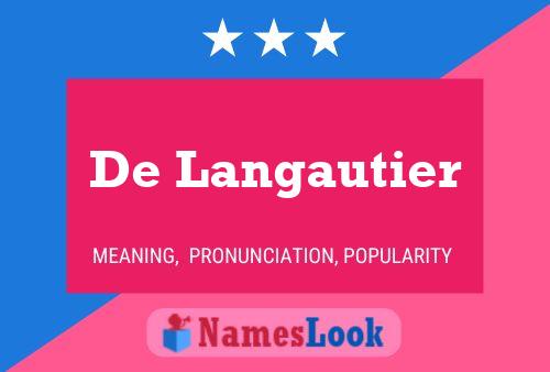 Pôster do nome De Langautier