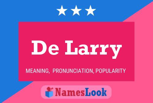 Pôster do nome De Larry