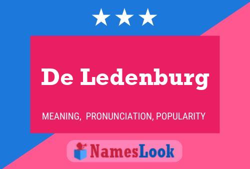 Pôster do nome De Ledenburg