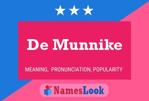 Pôster do nome De Munnike