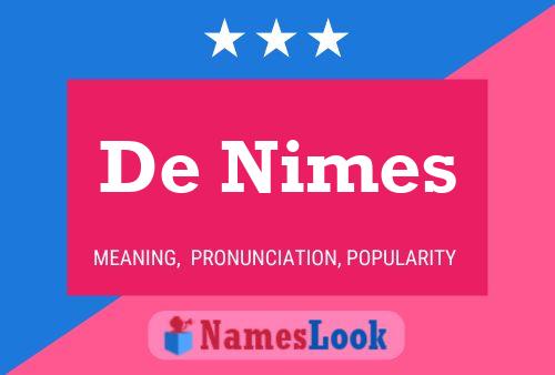 Pôster do nome De Nimes