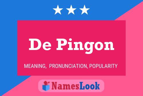 Pôster do nome De Pingon