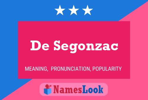 Pôster do nome De Segonzac