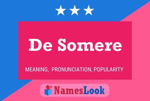 Pôster do nome De Somere