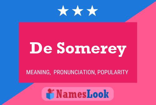 Pôster do nome De Somerey