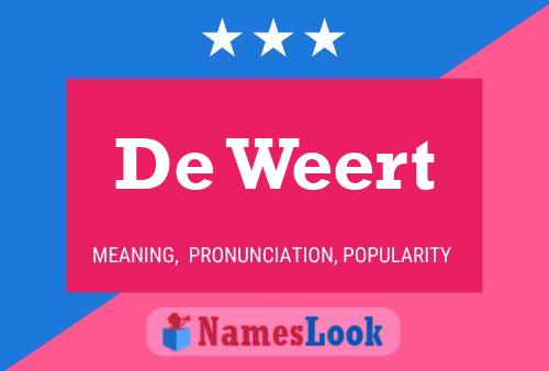 Pôster do nome De Weert