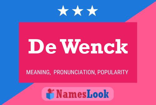 Pôster do nome De Wenck