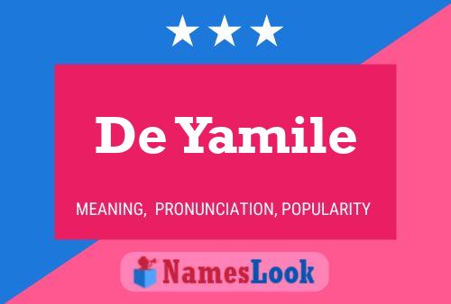 Pôster do nome De Yamile