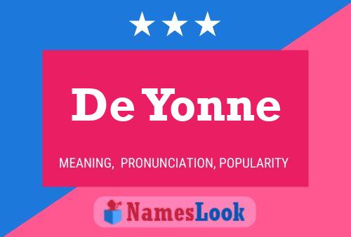 Pôster do nome De Yonne