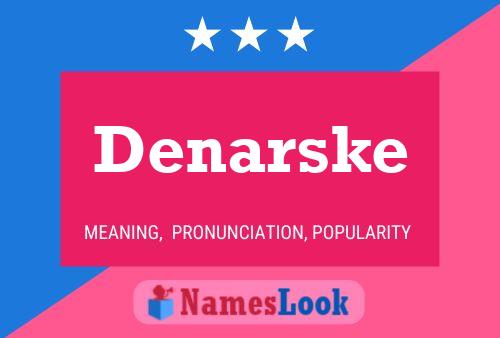 Pôster do nome Denarske