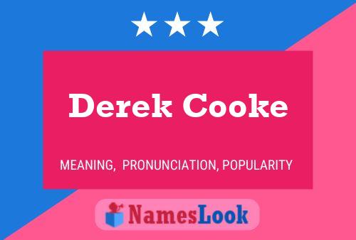 Pôster do nome Derek Cooke