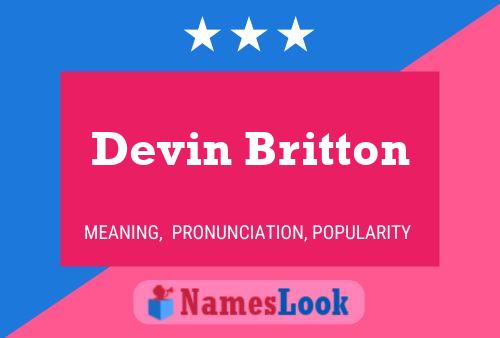 Pôster do nome Devin Britton