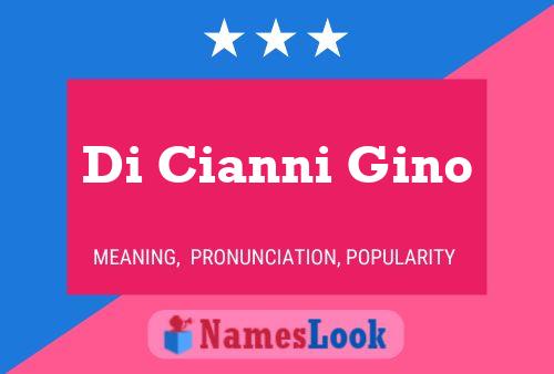 Pôster do nome Di Cianni Gino