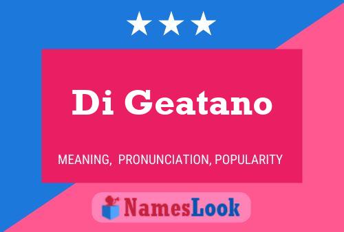 Pôster do nome Di Geatano