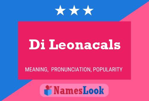 Pôster do nome Di Leonacals