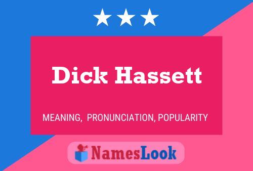 Pôster do nome Dick Hassett