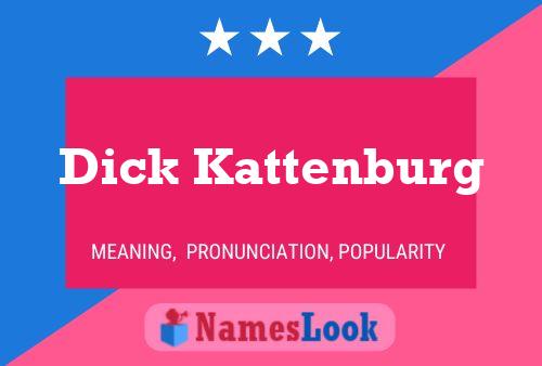 Pôster do nome Dick Kattenburg