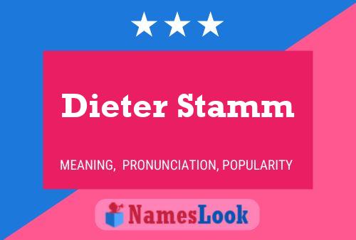 Pôster do nome Dieter Stamm