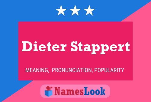 Pôster do nome Dieter Stappert