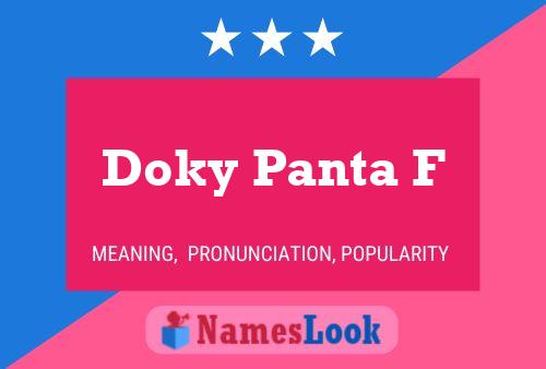 Pôster do nome Doky Panta F