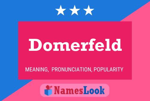 Pôster do nome Domerfeld