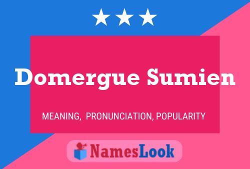 Pôster do nome Domergue Sumien