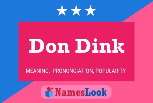 Pôster do nome Don Dink