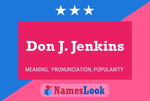 Pôster do nome Don J. Jenkins