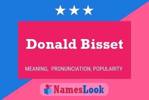 Pôster do nome Donald Bisset