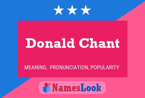 Pôster do nome Donald Chant