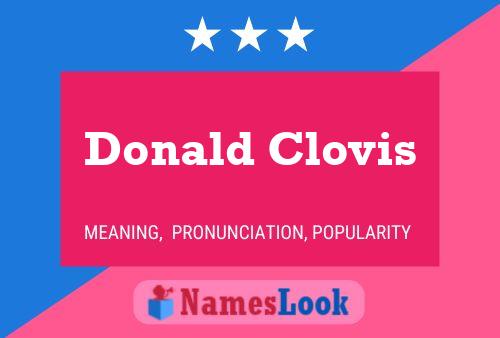 Pôster do nome Donald Clovis